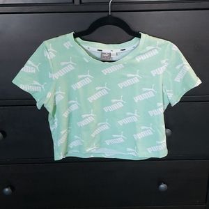 Puma Repeat Logo Crop Top